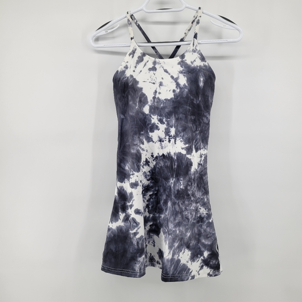 Tie-Dye activewear Mini Dress with Strappy Back